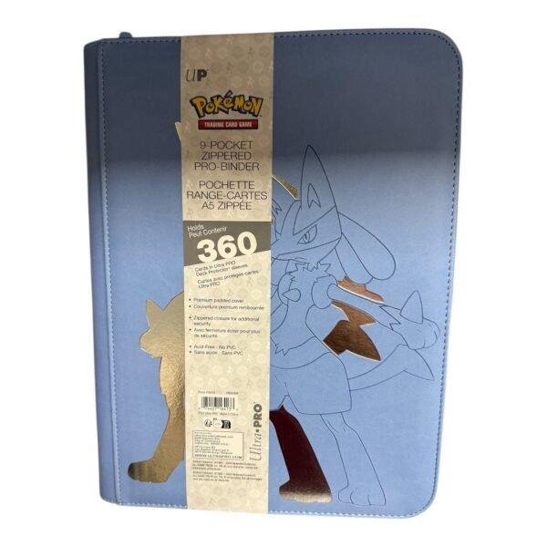 Pokemon Ultra Pro 9-Pocket Elite Series Zippered Pro Binder - Lucario