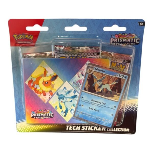 Pokemon Prismatic Evolutions Tech Sticker Collection