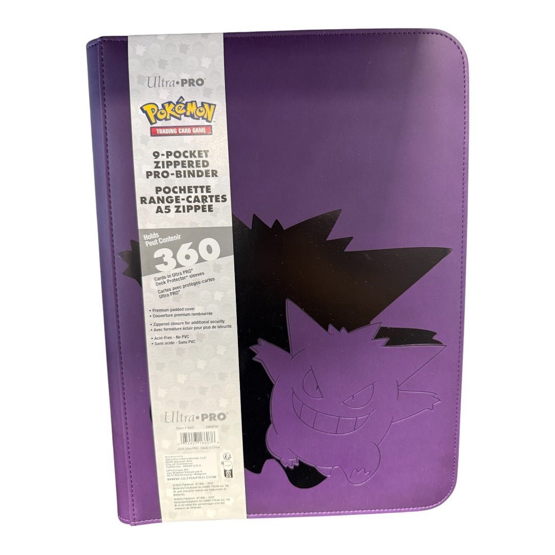 Photoroom_20260527_173039.jpg Pokemon Ultra Pro 9-Pocket Elite Series Zippered Pro Binder - Gengar - Image 1